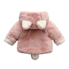 Winter Children Cartoon Animal Shape Plus Velvet Warm Hooded Jacket, Kid Size:90cm(Pink)