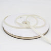High Density Polyester Hand Woven Ribbon, Size: 91m x 0.6cm(Light Yellow)