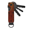 Compact Key Organizer Metal Key Chain Can Hold 2-6 Keys Wood Grain