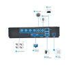 4CH 1080N 5-in-1 Mini DVR (Black) - AHD/TVI/CVI/CVBS/IP H.264 CCTV