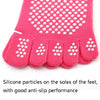 1 Pair Four Seasons Cotton Five-Toed Yoga Socks Silicone Non-Slip Five-Toed Socks(Grey)