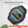 EX16T 1.21 inches LCD Screen Smart Watch 50m Waterproof, Support Pedometer / Call Reminder / Motion Monitoring / Remote Camera(Black)