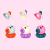 2 PCS Cartoon Octopus Pencil Sharpener Pen Holder Desk Lamp Mobile Phone Holder Learning Night Light(Gray)