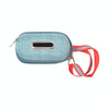 Dog Poop Bag Dispenser, Linen, Blue, Reflective, with Cutter