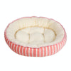 Warm Pink Oval Pet Bed, Medium (50x43cm) - Cat & Small Dog