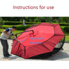 HY-0205 300 x 230 cm Outdoor Parasol Anti-mosquito Net Cover, Dimensions: Banana Umbrellas(Black)