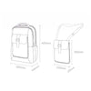 Men Backpack Multifunctional Anti-theft Removable Front Pocket 15.6 Inch Laptop Backpack(Light Grey)