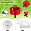 DIY Chicken Feeders Automatic Poultry Feeders Kit For Buckets, Barrels, Troughs, Spec: 4pcs/set White