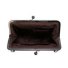 036 Vintage Buckle Handbags Leather Adjustable Crossbody Bag(Black)