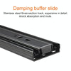 20 inches 3-section Mute Cold Rolled Steel Sliding Drawer Slides Ball Slide Rail Length: 50cm