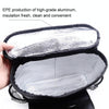 Multi-Pocket Insulation Cold Car Seat Back Storage Bag(Black)