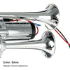 ST-1018S 600DB Double-tube Metal Conjoined Electric Pump Car Horn with Relay