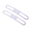 5 PCS Silicon Strap Mountain Road Bike Torch Phone Flashlight  Elastic Bandage Bicycle Light Mount Holder(White)