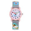 JNEW A335-86192 Children 3D Silicone Cute Cartoon Scheming Cat Waterproof Quartz Watch(Gray)