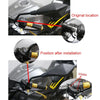 SF-YSZ-2 Mirror Code Motorcycle Modification Aluminum Alloy CNC Rearview Extension Bracket Set (Black)