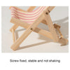 Wooden Craft Mini Desktop Ornament Photography Toys Beach Chair Phone Holder, Style: Bear