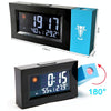 8290 Electronic Colour Screen Weather Clock Weather Forecast Projection Clock Rotatable Digital Clock With USB Cable