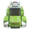 HG-882 Electric Dinosaur Deformation Car Toy Universal Light Music Toy (Green)