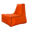 BB1082 Inflatable Sofa Inflatable Bed Outdoor Folding Portable Air Sofa Size: 100 x 90 x 80cm(Orange)
