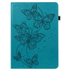 For Lenovo Tab M8 HD TB-8505F 8505X / M8 FHD 8.0 Embossed Butterfly Pattern Horizontal Flip Leather Tablet Case(Blue)