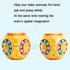 3 PCS Finger Magic Bean Magic Cube Toy Children Intelligence Fingertip Spinning Top(Yellow)