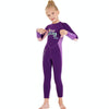 DIVE&SAIL Children Warm Swimsuit One-piece Wetsuit Long Sleeve Cold-proof Snorkeling Surfing Suit, Size: XXL(Purple)