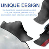 1pair Car Rearview Mirror Rain Eyebrow Blind Spot Reversing Round Mirror(White)