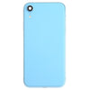 iPhone XR Blue Battery Back Cover Assembly with Side Keys & Wireless Charging