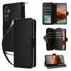For Samsung Galaxy S24 FE 5G Nine-card Slots Zipper Wallet Bag Leather Phone Case(Black)