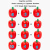 Wooden Toys For Children Early Education Mathematics Cognitive(Apple Picking)