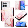 For Xiaomi Redmi K70 / K70 Pro PT003 Marble Pattern Flip Leather Phone Case(Rose Gold)