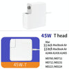 A1436 45W 14.85V 3.05A 5 Pin MagSafe 2 Power Adapter for MacBook, Cable Length: 1.6m, EU Plug