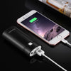HAWEEL DIY 2x 18650 Battery (Not Included) 5600mAh Power Bank Shell Box with USB Output & Indicator(Black)