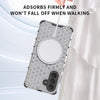 For Samsung Galaxy A36 5G Honeycomb Magnetic Ring Shockproof Phone Case(White)