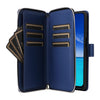 For Samsung Galaxy A13 5G / 4G Nine-card Slots Zipper Wallet Bag Leather Phone Case(Blue)