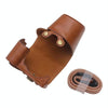 Full Body Camera PU Leather Case Bag for Sony ZV-E10(Coffee)