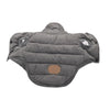 Warm Grey Cotton Dog Coat, Size M (3-4 lbs)