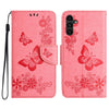 For Samsung Galaxy A36 / A56 5G Butterfly Embossed Flip Leather Phone Case(Pink)