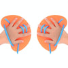 Swimming Webbed Adult Children Freestyle Stroke Swimming Equipment, Size:M(Orange)