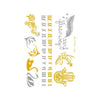10 PCS Waterproof Hot Stamping Fashion Temporary Tattoo Stickers(VT-313)