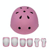 7 In 1 Children Roller Skating Protective Gear Set, Size: M(Pink)