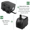 10W Submersible Aquarium Pump with LED - EU Plug