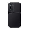 For Samsung Galaxy A55 5G Litchi Leather Magnetic Full Coverage Shockproof Phone Case(Black)