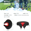 Noseless Bicycle Saddle Mountain Bike Thickened  Soft Cushion(Black)