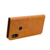 Business Style Oil Wax Texture Horizontal Flip Leather Case for Xiaomi Redmi Note 6 Pro, with Holder & Card Slots & Wallet(Light Brown)