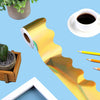 7.6cm x 15m Fan-Shaped Laser Gold Border Paper Bulletin Board Border Decoration