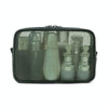 Travel Waterproof Toiletry Bag Portable Transparent Handheld Cosmetic Bag, Style: Large Olive Green