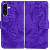 For Samsung Galaxy A26 5G Tiger Embossing Pattern Flip Leather Phone Case(Purple)