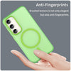 For Samsung Galaxy S23 5G MagSafe Frosted Translucent TPU + PC Full Coverage Phone Case(Green)