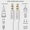 JINGHUA Audio Cable 3.5mm Male To Male AUX Audio Adapter Cable, Size: 1.2m(3 Knots Black)